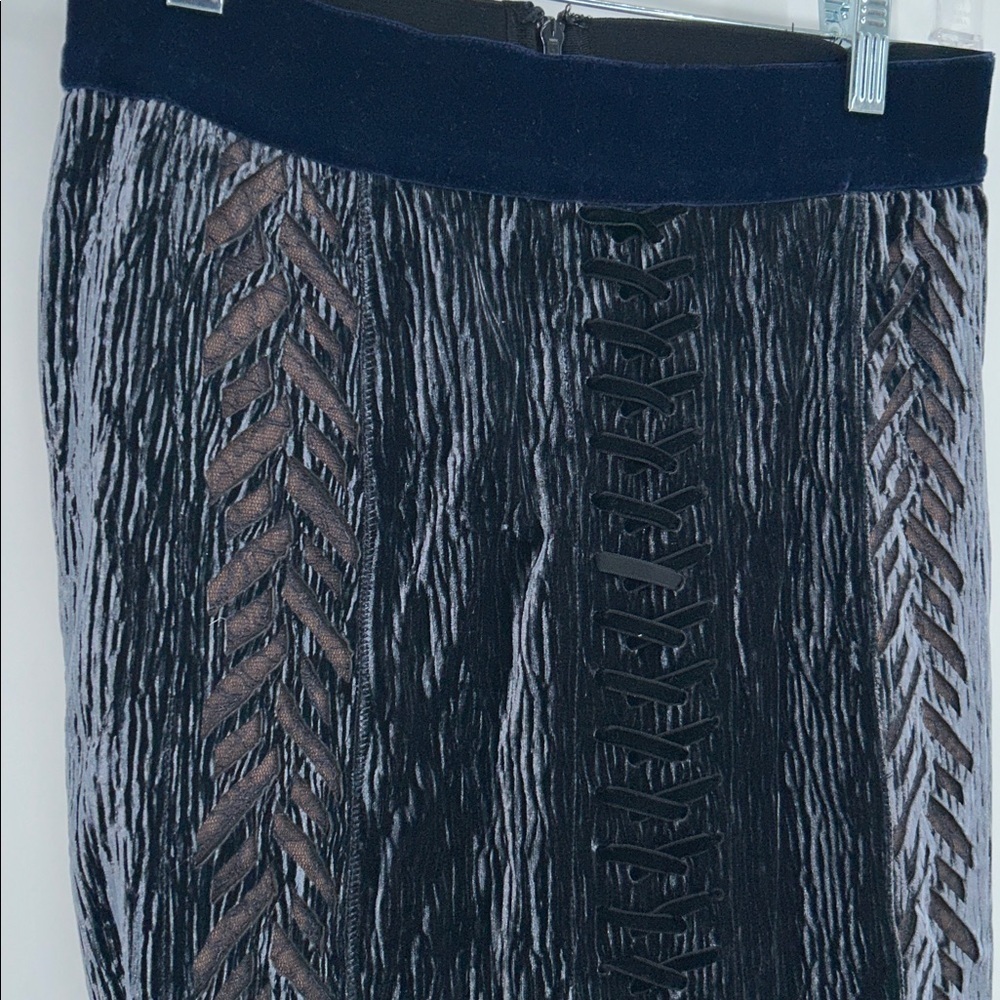 Byron Lars Women’s Beauty Mark crushed velvet pencil skirt Size 4 - Picture 5 of 11